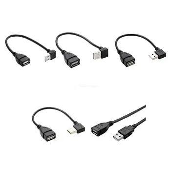 Usb2.0 мъжки към женски удължителен кабел за клавиатура на мишката USB данни за зареждане на лакътя удължителен кабел Dropship