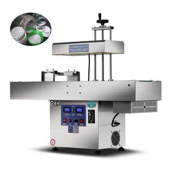 Автоматична машина за запечатване Машина за непрекъснато запечатване от неръждаема стомана Електромагнитна индукция Уплътнител от алуминиево фолио