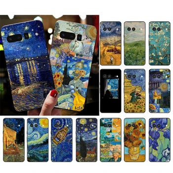 Ван Гог живопис изкуство телефон случай за Google Pixel 8 7 Pro 7A 7 6A 6 Pro 5A 4A 3A пиксел 4 XL пиксел 5 6 4 3 3A XL
