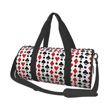 Смешни покер модни спортни чанти Модни аксесоари за фитнес Фитнес чанта Преносими мъже жени персонализирана чанта обучение цветна фитнес чанта