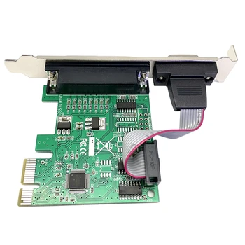 RS232 сериен порт разширителна карта PCIE към Com + LTP LTP към PCI-E PCI адаптер за експресни карти конвертор