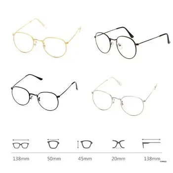 Реколта мъже жени очила кръгла рамка ясно пълен за джанта очила очила Opt