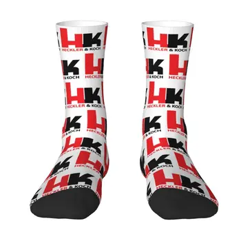 Забавни печатни чорапи Heckler и Koch за жени мъже разтегливи летни есенни зимни чорапи за екипажа