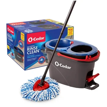 O-Cedar EasyWring RinseClean Spin Mop and Bucket System, система за свободни ръце