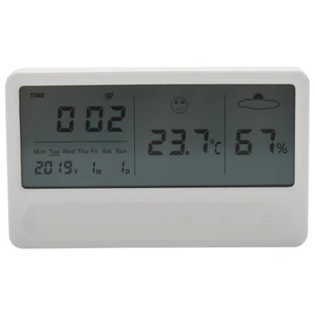 Цифров хигрометър термометър вътрешен стая външна температура влажност метър LCD стойка магнитна подложка сензор монитор с Hum