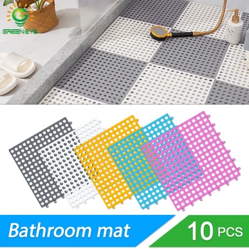 10PCS баня без хлъзгане мат душ снаждане килим може да бъде изрязан водоустойчив етаж мат баня колоритен против плъзгане мат кухня