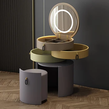 Модерна луксозна маса за суета спалня огледало грим стол тоалетка нощно шкафче проучване услуга Penteadeira Lounge Suite мебели