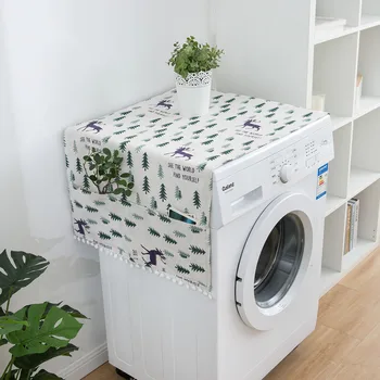 Домакински модерен простота хладилник барабан перална машина прах покритие кърпа