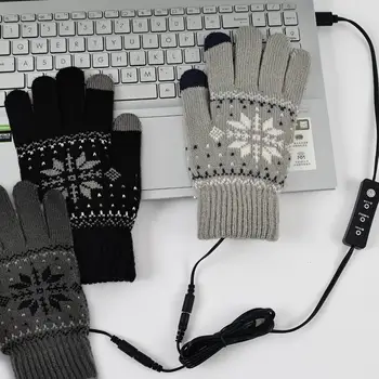 Електрически отопляеми ръкавици USB зимни ръкавици за затопляне на ръце Ръкавици за отопление на мотоциклети Зимни топли акумулаторни отопляеми ръкавици