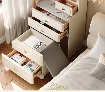 Спалня скрин: модерен и прост, малък апартамент, грим бюро, многофункционален скрин за съхранение