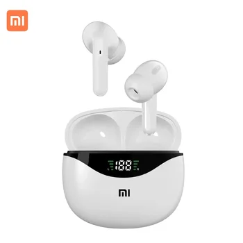 Xiaomi в ухото Bluetooth слушалки TWS LED дисплей Безжични слушалки Dual HD микрофон за намаляване на шума слушалки Спортни слушалки за игри
