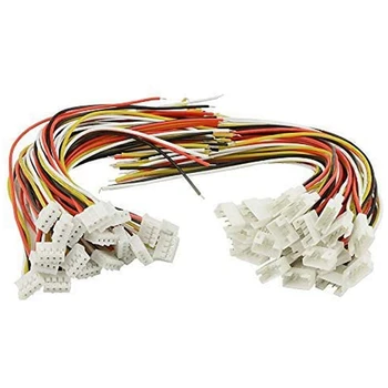 40PCS (20 двойки) 2.0Mm 4 PIN женски мъжки конектор щепсел с 15Cm терминал конектор кабел съвместим за JST PH