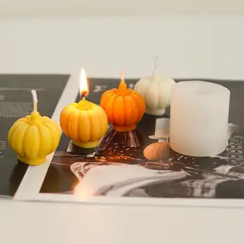 Силиконова тиква мухъл DIY силиконови форми за свещи, които правят свещи сапун восък Cupcake желе мус парти доставки 1.8x2