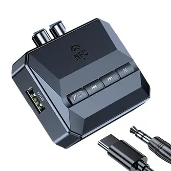 Аудио приемник Безжичен адаптер Безжичен аудио приемник с дълъг обхват BT 5.3 Безжичен адаптер с ниска латентност HD аудио адаптер за