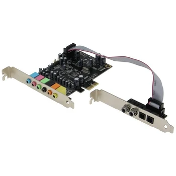 PCIe 7.1 канална звукова карта CM8828 + CM9882A със SPDIF скоба PCIe 7.1CH аналогово цифрово 3D стерео разширение