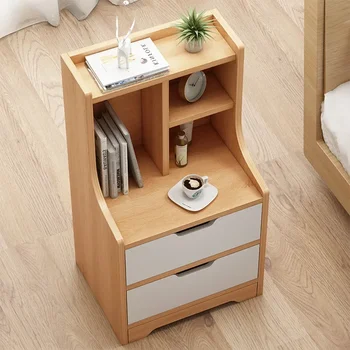 HOOKI Официален скандинавски минималистичен модерен спалня нощно шкафче за съхранение нощно шкафче бял рафт хол мини кабина