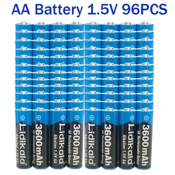 AA батерия безплатна доставка 2023Нов бестселър1.5V3600mAh акумулаторна батерия за LED светлина играчка камера микрофон батерия 1-96PCS