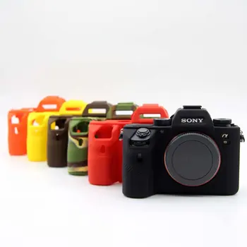 Лек мек силиконов калъф за камера Гумена чанта Капак за Sony A9 A7R3 A7III SLR чанта за камера