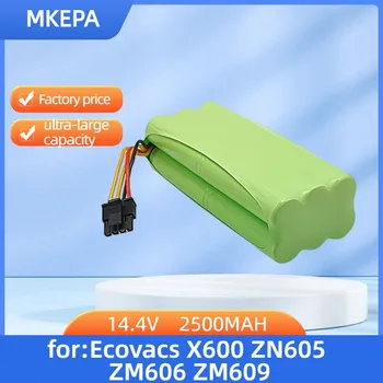 14.4V 2500MAH Ni-MH батерия за Ecovacs Deebot Deepoo X600 ZN605 ZN606 ZN609 Midea Redmond staubsauger