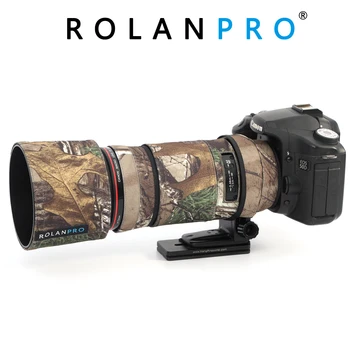 ROLANPRO Капак на обектива за Canon EF 180mm f3.5L USM камуфлажен дъждобран обектив ръкав пистолети случай фотография облекло