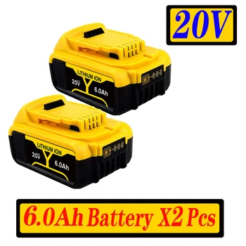 Upgrade 20V 6.0Ah 12.0Ah DCB200 Замяна на литиево-йонна батерия за DeWalt MAX DCB205 DCB201 DCB203 батерии за електроинструменти