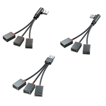 3 в 1 USB хост мощност сплитер USB адаптер към USB мъжки женски кабел