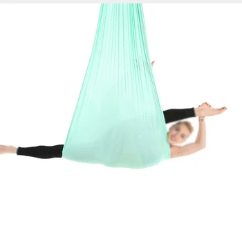 Premium копринена тъкан летящи въздушна йога хамак комплект за продажба, ултра силна антигравитационна въздушна йога люлка на едро