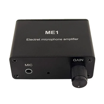 3.5Mm ME1 кондензатор микрофон слушалки усилвател аудио предусилвател смесване борда микрофон усилвател