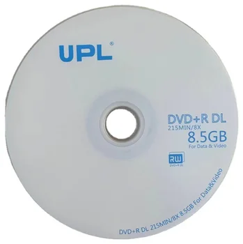 Търговия на едро 50 диска D9 8.5 GB UPL празен отпечатан DVD+R DL диск