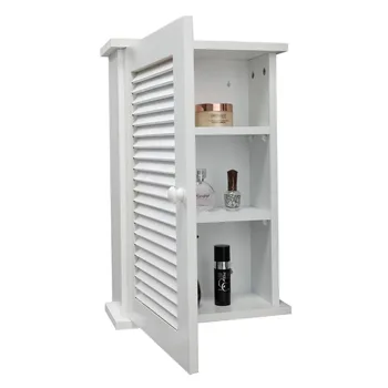  кухненски стенен шкаф, единична врата 3 Tier регулируема съхранение рафт медицина кабинет