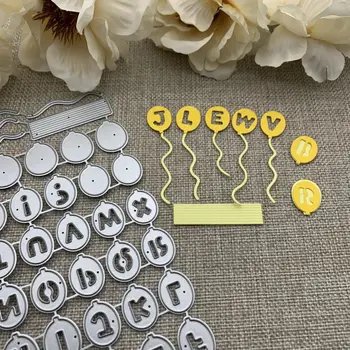 Нов 41Pcs балон писмо метал рязане умира за DIY Scrapbooking декоративни щамповане занаятчийски щанцоване шаблон мухъл