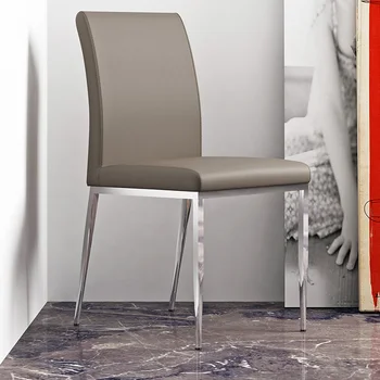 Неръждаема стомана Кухня Трапезен стол Салон за красота Релаксиращ мобилен единичен стол за хранене Тапициран маникюр Meuble Мебели за дома