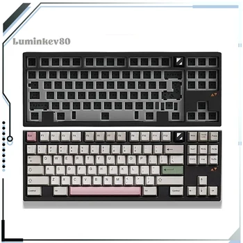 Luminkey80 Механичен геймър клавиатура уплътнение Hot-swap 3-режим Pbt клавиши Безжична клавиатура Rgb подсветка Персонализиране на клавиатурата за игри