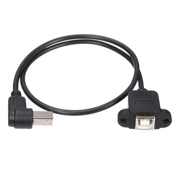  USB 2.0 B мъжки към USB B женски гнездо принтер панел монтаж удължителен кабел 50cm
