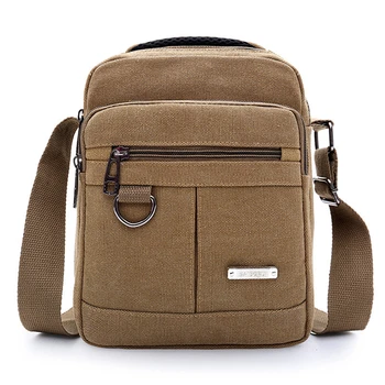 Canvas рамо чанта мъжки нов корейски стил платно пратеник чанта открит отдих пътуване преносим едно рамо чанта