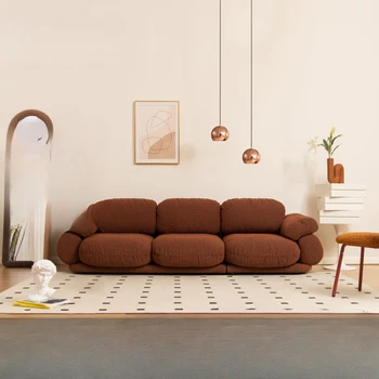 Puff технология плат диван модерен минималистичен хол дом двойно три.
