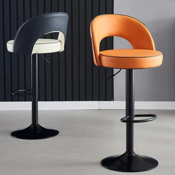 Counter Salon Бар стол Маникюр Nordic Design Въртящ се остров стол рецепция Луксозни Tabourets De Bar Sillas мебели HD50BY