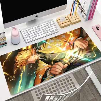 Demon Slayer подложка за мишка Teen аксесоари за игри Голям размер MousePad 900x400mm лаптоп бюро постелки за офис дома клавиатура мат