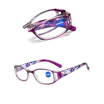  Очила за четене с висока разделителна способност Унисекс ултралеки пресбиопични очила Преносими четци за сгъваема грижа за зрението Очила с калъф