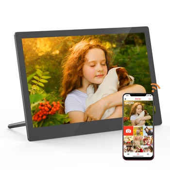 Arzopa Smart Frame15.6-in Метална черна цифрова рамка за снимки