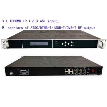 8 носители на ATSC цифров модулатор, гига IP към ATSC модулатор, цифров catv модулатор,