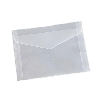 10 бр. Полупрозрачен сулфатен плик Малък държач за карти Coo тава защитна чанта за DIY пощенска картичка чанта за съхранение