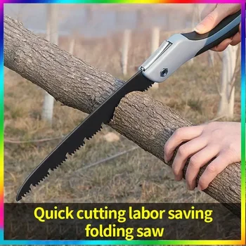 Сгъваем трион Дървообработване Сгъваема ножовка Многофункционално рязане на дърво Sharp Camping Garden Prunch Saw Tree Chopper Knife Ръчни инструменти
