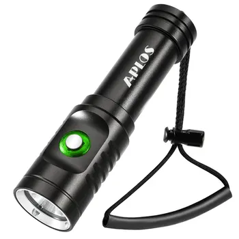 APLOS AP01 1050 лумена гмуркане фенерче XM-L2 5000k LED водолазна светлина, IPX8 водоустойчива подводна 100m акумулаторна горелка