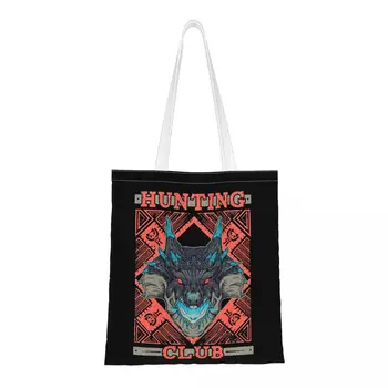 Abyssal Lagiacrus Monster Hunter World Women Shoulder Bag Gaming Shopping Bag Aesthetic Large Capacity Handbag Casual Canvas Bag