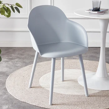 Ultralight къмпинг подреждащи се един върху друг столове за хранене Модерен Platic дизайнер сини столове за хранене водоустойчив модерен хотел мебели Meuble