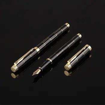 Луксозна мъжка решетка Fountain Pen 0.5mm Nib Бизнес писане Подписване Калиграфия K92C
