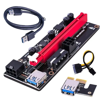 Pci-E Riser Card Express кабел 1X до 16X графичен удължителен кабел 60Cm USB 3.0 удължителен кабел