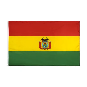 johnin 90x150cm BOL Многонационално знаме на държавата Боливия