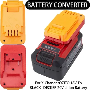 Конвертор за Einhell/X-Change/OZITO 18V литиево-йонна батерия към BLACK+DECKER 20V литиево-йонен адаптер за батерия за инструменти аксесоари за електроинструменти